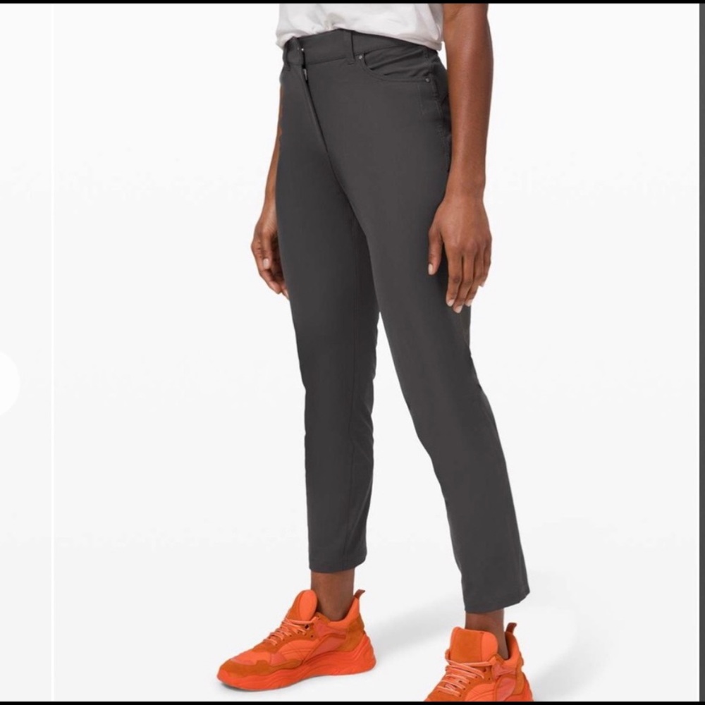 Lululemon Graphite Grey City Sleek 5 Pocket Pant 7/8 Size 6
